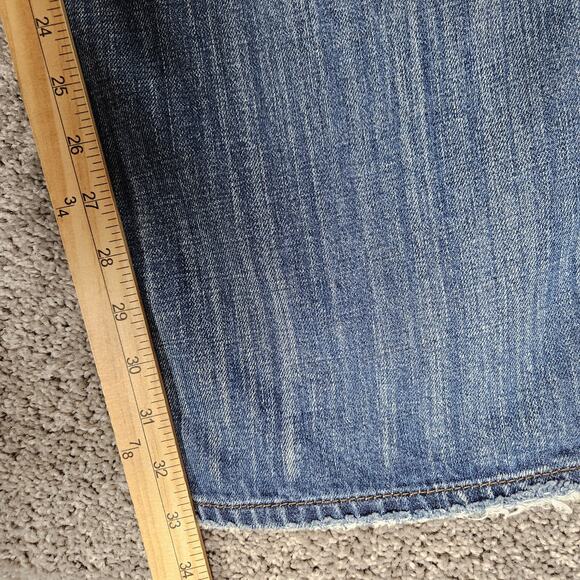 Mavi Jeans Mens 34X33 (Tag 36X34) Blue Wide Leg Max Denim Pants Casual - Picture 11 of 13